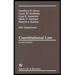 Constitutional Law, 2001 Case Supplement