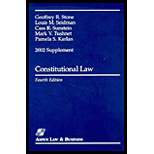 Constitutional Law, 2002 Supplement