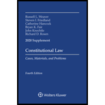 Constitutional Law: Cases Materials and Problems, 2020 Supplement