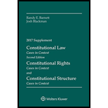 Constitutional Law: Cases in Context, 2017 Supplement