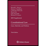 Constitutional Law: Cases... -2015 Supplement