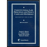 Constitutional Law: Principles and Policy, Cases and Materials - 2009 Supplement