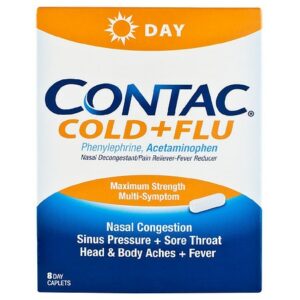 Contac Cold & Flu Maximum Strength + Multi-Symptom Relief - 8.0 ea