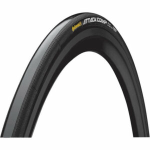 Continental GP Attack Comp Tubular Tyre - 700c - Black - Black
