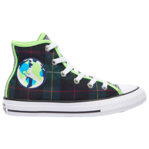 Converse Boys Converse Chuck Taylor All Star Hi Peace on Earth - Boys' Preschool Shoes Multi/Plaid/Black Size 13.0