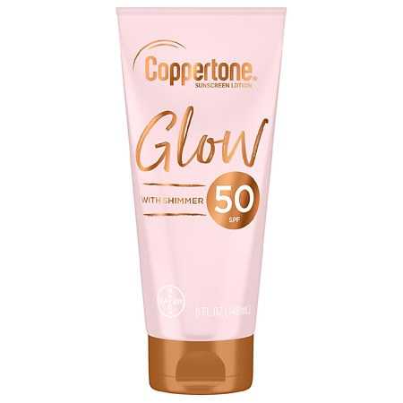 Coppertone Glow Shimmering Sunscreen Lotion with Broad Spectrum SPF 50 - 5.0 fl oz