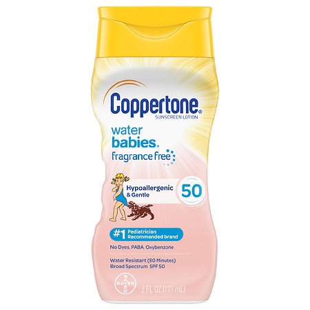 Coppertone Sunscreen Pure & Simple Free Lotion Broad Spectrum SPF 50 - 6.0 fl oz