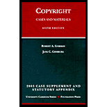 Copyright : Cases and Materials - 2003 Supplement