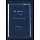 Copyright Law 2000 Cummulative Supplement (Fifth Edition)