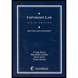 Copyright Law 2003 Cumulative Supplement