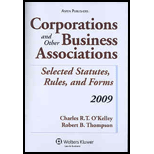 Corporations and Other Business Associations 2009 Statutory Supplement