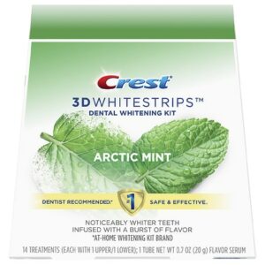 Crest 3D Whitestrips Arctic Mint, Dental Whitening Kit + 1 Tube of Flavor Serum - 1.0 ea