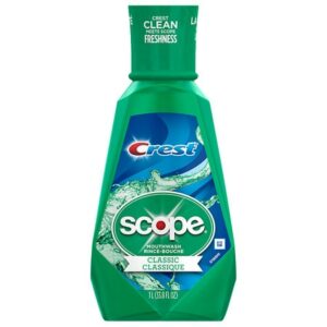 Crest Plus Scope Classic Mouthwash Original Formula Mint - 33.8 oz