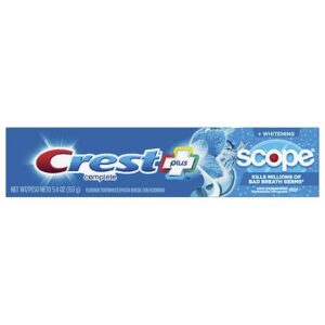 Crest Plus Scope Complete Whitening Toothpaste Cool Peppermint - 5.4 oz