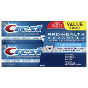 Crest Pro-Health Advanced Deep Clean Toothpaste Mint - 5.1 oz x 2 pack