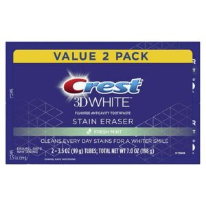 Crest Stain Eraser Whitening Toothpaste Fresh Mint - 3.5 OZ x 2 pack