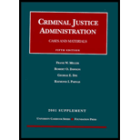 Criminal Justice Administration, 2001 Supplement