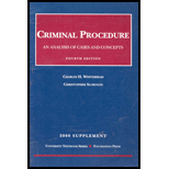 Criminal Procedure, 2000 Supplement