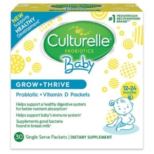 Culturelle Probiotics Grow & Thrive Probiotic & Vitamin D Packets - 30.0 ea