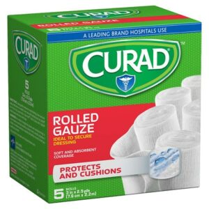 Curad Pro-Sorb Rolled Gauze Sterile Rolls 3 in x 2.5 yds (76 mm x 2.2 m) - 5.0 ea