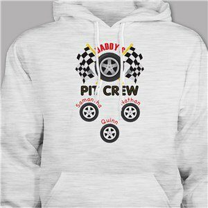 Custom Printed Pit Crew Hooded Sweatshirt