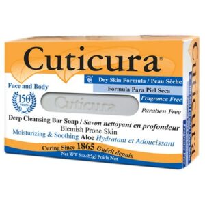 Cuticura Medicated Anti-Bacterial Bar, Dry Skin Formula Fragrance Free - 1.0 ea