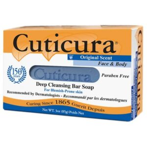 Cuticura Original Formula Medicated Antibacterial Soap For Blemish/Acne-Prone Skin - 3.0 oz
