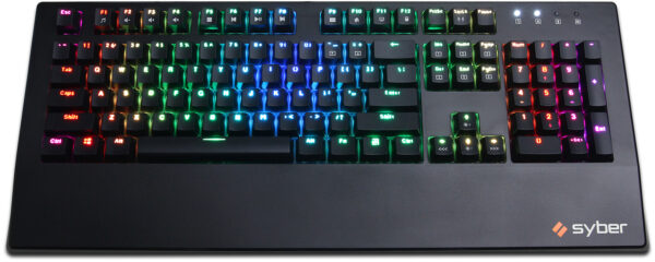 CyberPowerPC Syber K1 RGB Mechanical Gaming Keyboard With Kontact Black (Linear) Mechanical Switches