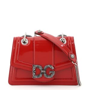 DOLCE & GABBANA DG AMORE BAG OS Red Leather