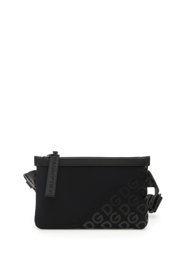 DOLCE & GABBANA DG MILLENNIALS BELT BAG OS Black Cotton