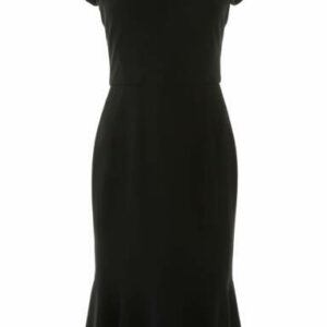 DOLCE & GABBANA MIDI CADY DRESS 44 Black