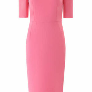 DOLCE & GABBANA SHEATH MIDI DRESS 42 Pink