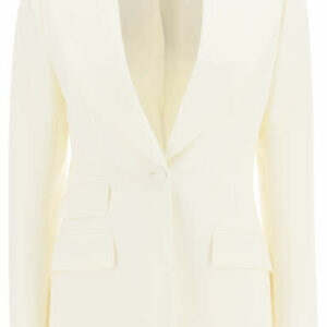 DOLCE & GABBANA TURLINGTON JACKET IN WOOL NATTE' 42 White Wool