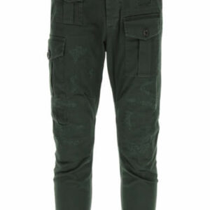 DSQUARED2 SEXY CARGO TROUSERS 46 Green Cotton