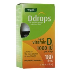 Ddrops Vegan Vitamin D2 1000IU - 0.17 oz