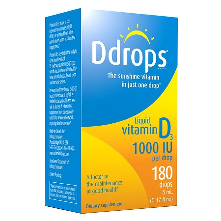 Ddrops Vitamin D3 1000 IU - 0.17 oz