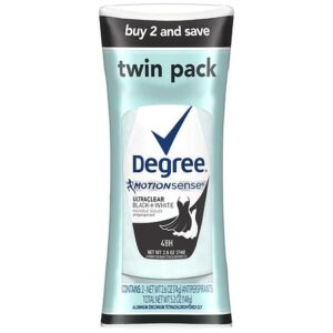Degree Degree UltraClear Antiperspirant Deodorant Black + White Twin Pack - 2.6 oz x 2 pack