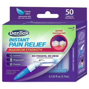 DenTek Instant Pain Relief, Maximum Strength Clean Mint - 0.12 fl oz