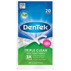 DenTek Triple Clean Floss Picks - 20.0 ea