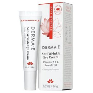 Derma E - Anti-Wrinkle Eye Cream with Vitamins A & E & Avocado Oil, 0.5oz 0.5oz / 14g