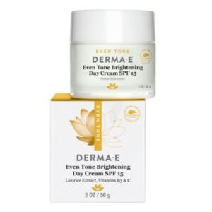 Derma E - Even Tone Brightening Day Cream SPF 15 with Vitamin B3 & C, 2oz 2oz / 56g