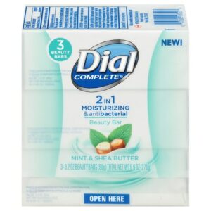 Dial Complete 2 in 1 Moisturizing & Antibacterial Beauty Bar - 3.2 oz x 3 pack