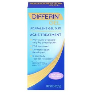 Differin Adapalene Gel 0.1% Acne Treatment - 0.5 oz