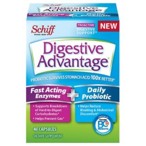 Digestive Advantage Fast Acting Enzymes + Daily Probiotic - 40.0 ea