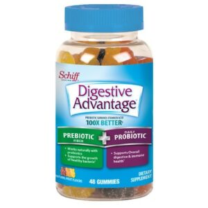 Digestive Advantage Prebiotic Fiber Plus Daily Probiotic Gummies Fruit - 48.0 ea
