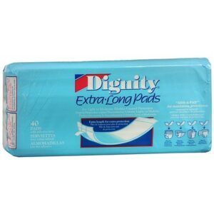 Dignity Extra Long Bladder Control Pads - 160.0 Each