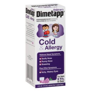 Dimetapp Children's Cold & Allergy Liquid Grape - 4.0 Ounces