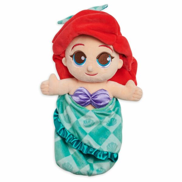 Disney Babies Ariel Plush Doll in Pouch The Little Mermaid Small 12''