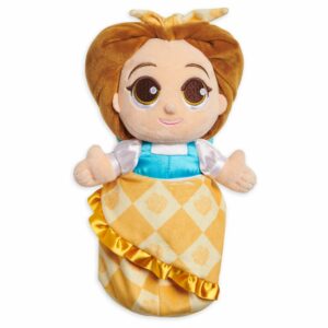 Disney Babies Belle Plush Doll in Pouch Beauty and the Beast Small 12''