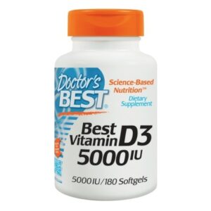 Doctor's Best Best Vitamin D3, 5000 IU, Softgels - 180.0 ea